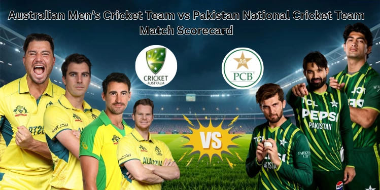 Australian Men’s Cricket Team vs Pakistan National Cricket Team Match Scorecard Australian Men’s Cricket Team vs Pakistan National Cricket Team Match Scorecard